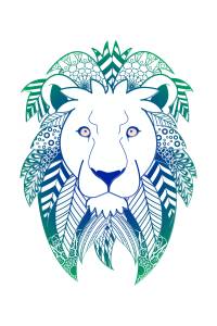Mandala león 