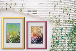cuadros de hojas de palmeras tropicales para descargar e imprimir gratis
