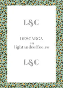 Hojas decoradas con patrones de leopardo azul y amarillo para el cuaderno tamaño A4 sin rayas para descargar e imprimir gratis
