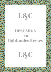 Hojas decoradas con patrones de leopardo azul y amarillo archivo pdf para la agenda tamaño A5 sin lineas para descargar e imprimir gratis