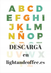 Letras del abecedario a colores para descargar e imprimir gratis pdf