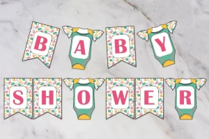 Plantillas de letras baby shower para imprimir gratis PDF